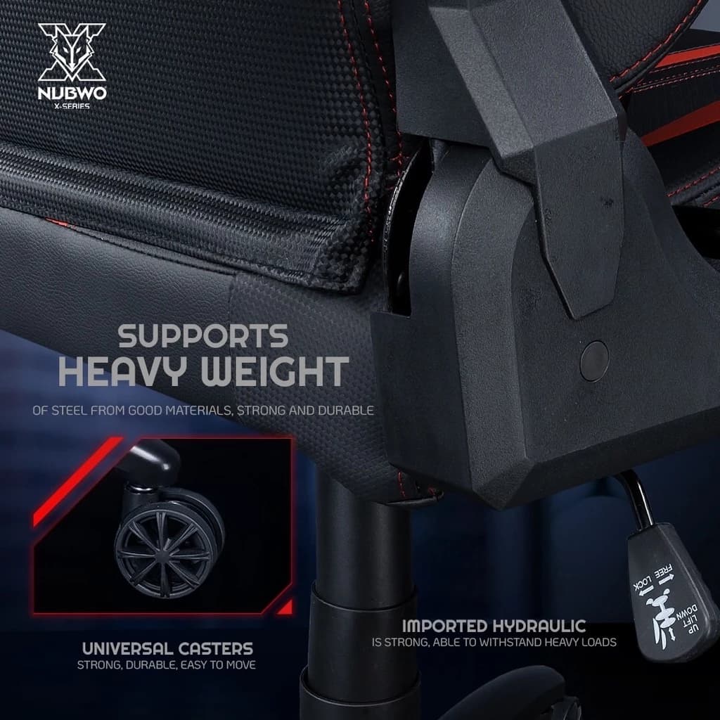 NUBWO เก้าอี้ทำงาน เก้าอี้เกมมิ่งเพื่อสุขภาพ Gaming Chair E-Sport เก้าอี้สีดำ เก้าอี้สีชมพู นุ่มสบาย ตามหลักสรีระศาสตร์ เก้าอี้เกมมิ่ง เก้าอี้เพื่อสุขภาพ ปรับเอนได้ 180 องศา รุ่น X115 https://lnwchill.com