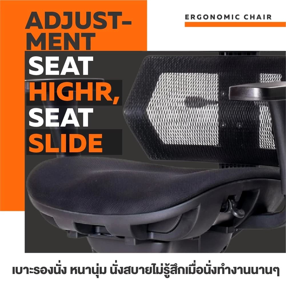 Ergotrend เก้าอี้เพื่อสุขภาพเออร์โกเทรน รุ่น Malmo Light เก้าอี้สีดำ ระบายอากาศดีเยี่ยม นุ่มสบาย ตามหลักสรีระศาสตร์ Ergonomic เก้าอี้พนักพิงสูง ลดอาการปวดเมื่อย เกรดคุณภาพ https://lnwchill.com