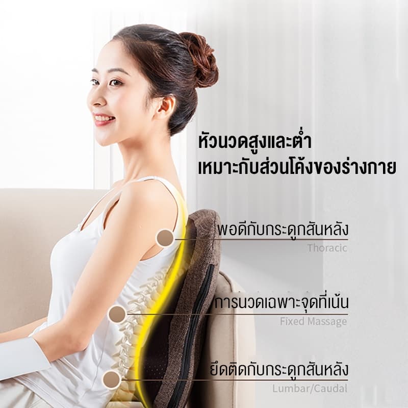 XUTI เบาะนวดอเนกประสงค์ ผ่อนคลายกล้ามเนื้อ ส่วนหัว หลัง บอระเพ็ดประคบร้อน (พร้อมส่ง) https://lnwchill.com