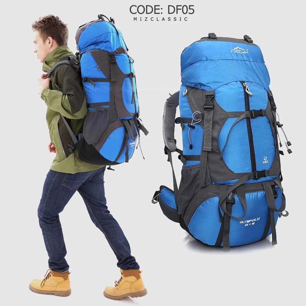 DF05 ขนาด 55+10 L (เสริมโครง) รับน้ำหนัก ทนทาน คุณภาพเกรดพรีเมี่ยม เดินทางไกล เป้สะพายหลังขนาดใหญ่ ใส่ของเยอะ คุ้มค่า https://lnwchill.com