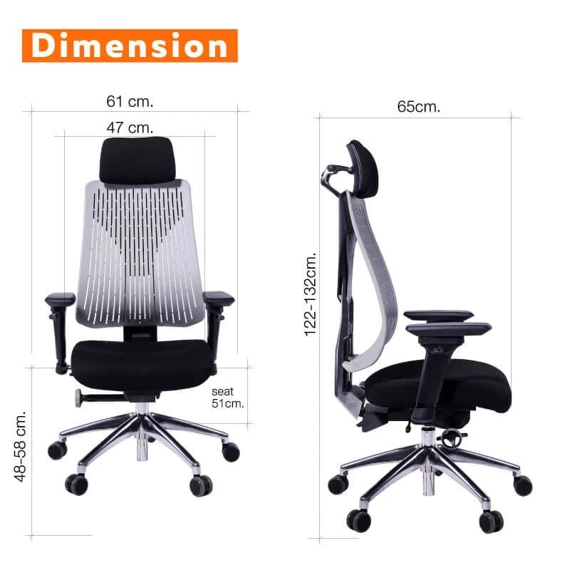 Ergotrend เก้าอี้เพื่อสุขภาพ เออร์โกเทรน รุ่น Truly เก้าอี้สีดำ ระบายอากาศดีเยี่ยม นุ่มสบาย ตามหลักสรีระศาสตร์ Ergonomic เก้าอี้พนักพิงสูง ลดอาการปวดเมื่อย เกรดคุณภาพ https://lnwchill.com