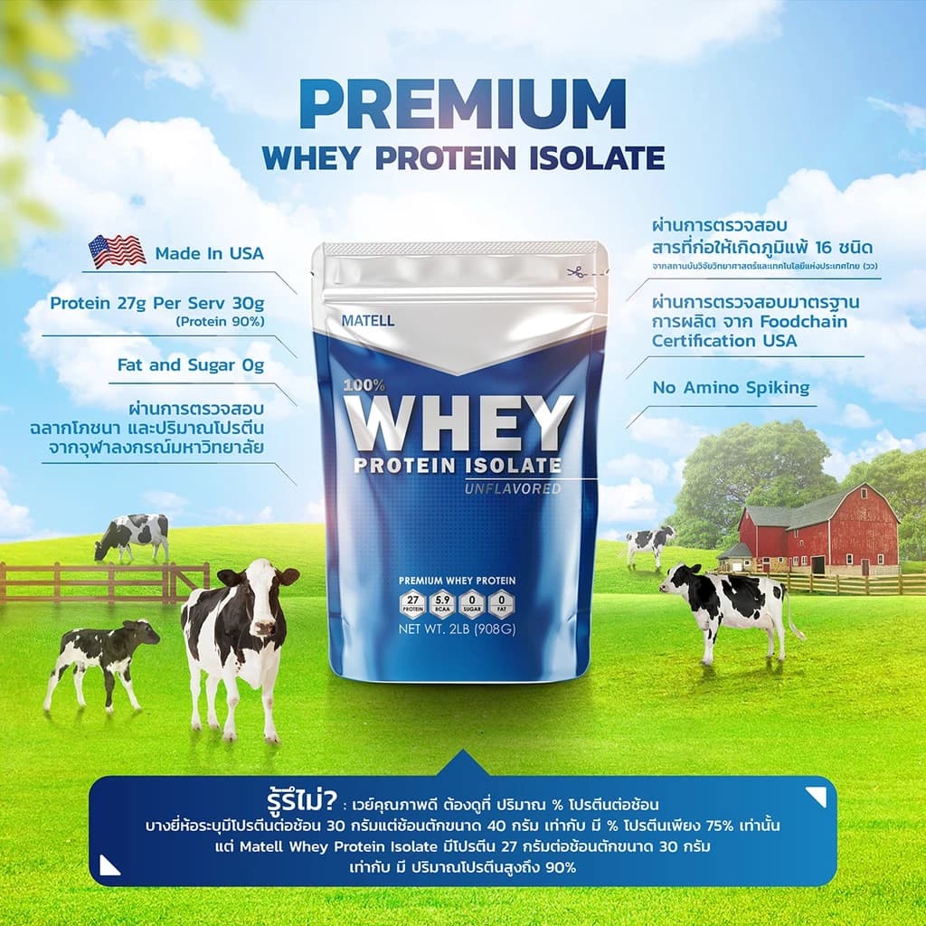 MATELL Whey Protein Isolate เวย์ โปรตีน ไอโซเลท https://lnwchill.com
