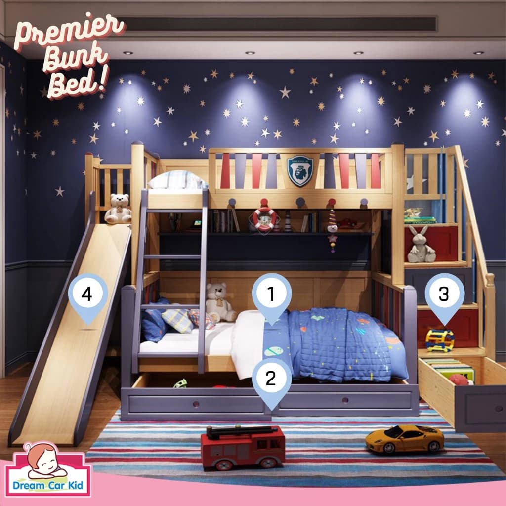 เตียง 2 ชั้น Premier สีไม้ ขนาด 4 ฟุต https://lnwchill.com