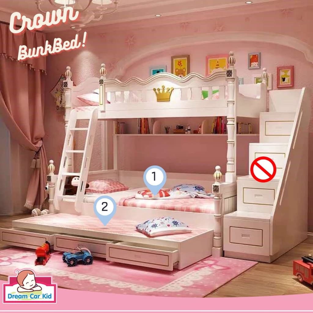 เตียง2ชั้น รุ่น Crown ขนาด4ฟุต https://lnwchill.com