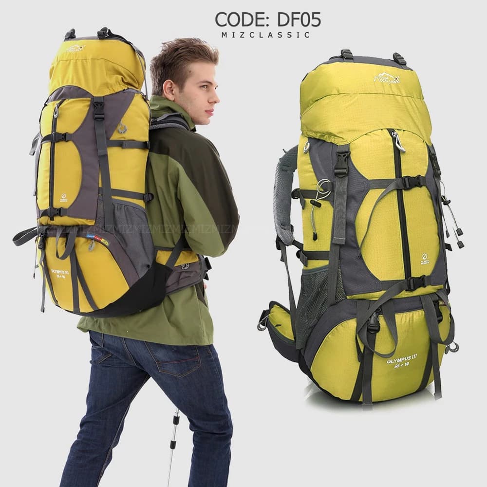 DF05 ขนาด 55+10 L (เสริมโครง) รับน้ำหนัก ทนทาน คุณภาพเกรดพรีเมี่ยม เดินทางไกล เป้สะพายหลังขนาดใหญ่ ใส่ของเยอะ คุ้มค่า https://lnwchill.com