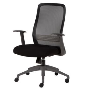 Modernform เก้าอี้สำนักงาน รุ่น ERA S ระบายอากาศดีเยี่ยม พนักพิงกลาง สีดำ เก้าอี้สีดำ https://lnwchill.com