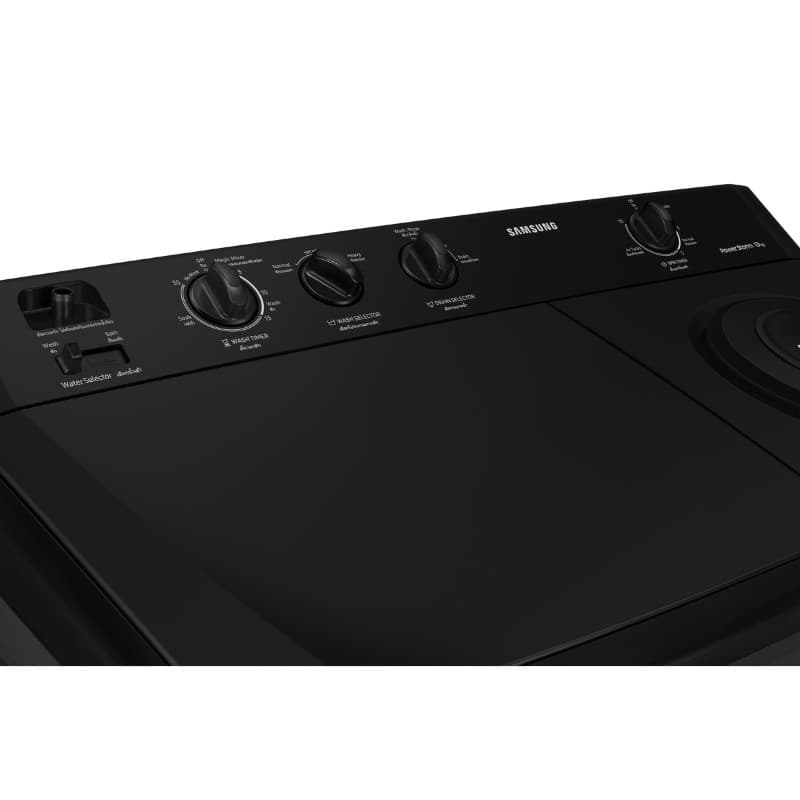 SAMSUNG รุ่น WT13B5040BA/ST เครื่องซักผ้า 2 ถังขนาด 13 กก พร้อมเทคโนโลยี Power Storm ซักสะอาดผ้าไม่พันกัน ปั่นหมาดแห้งไวด้วยระบบ Air Turbo Drying ประหยัดเวลาลดกลิ่นอับ https://lnwchill.com
