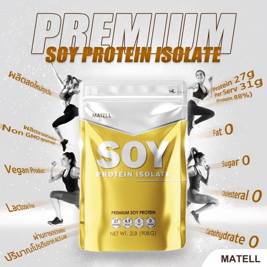 MATELL Soy Protein Isolate ถั่วเหลือง ซอย โปรตีน ไอโซเลท https://lnwchill.com