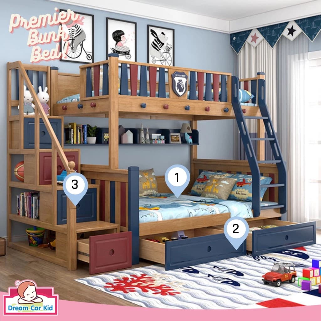 เตียง 2 ชั้น Premier สีไม้ ขนาด 4 ฟุต https://lnwchill.com