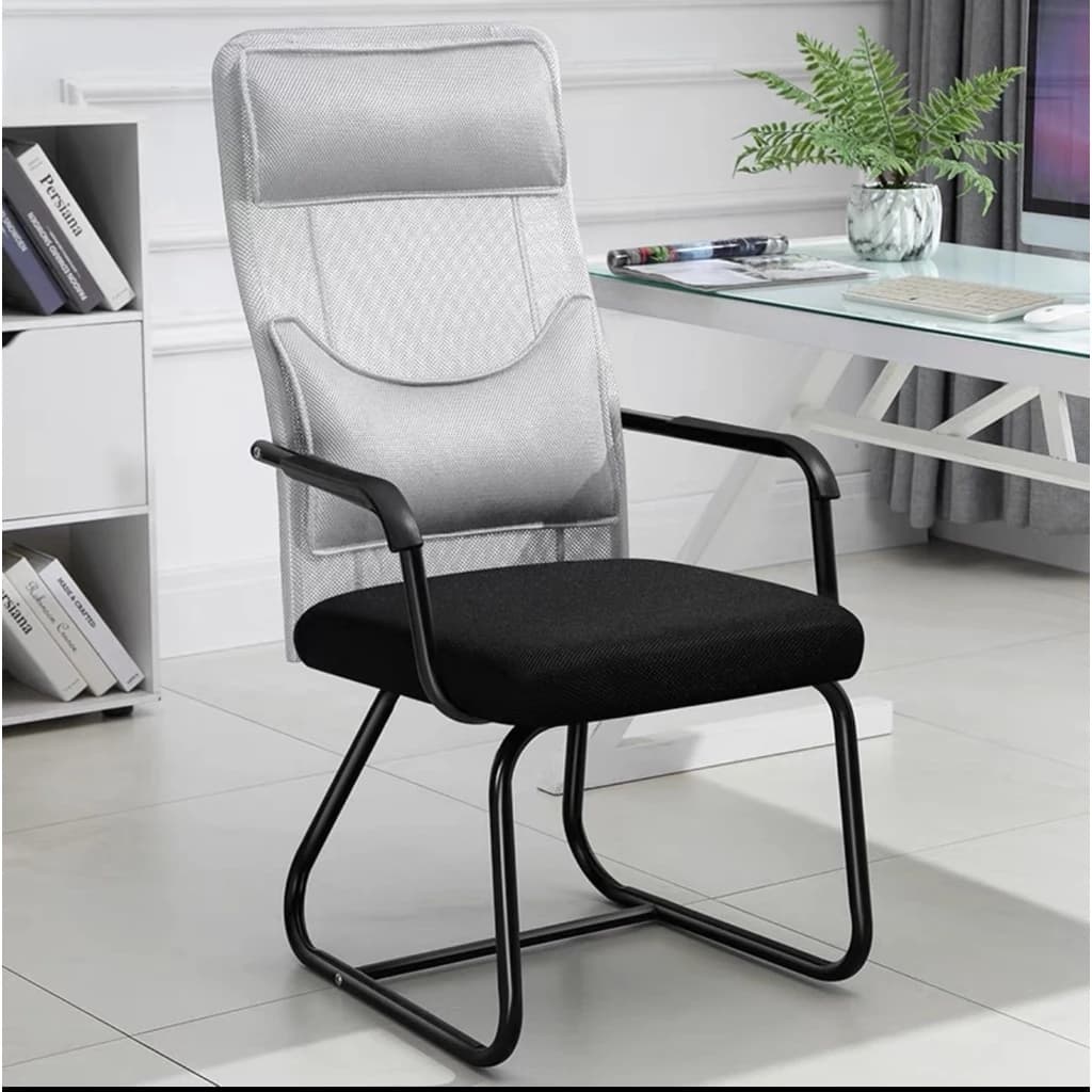 GoodLuck เก้าอี้ออฟฟิศ เก้าอี้สำนักงาน เก้าอี้สีดำ สีเทา พนักพิงโปร่งลม ระบายอากาศดีเยี่ยม ขาเหล็ก ทรงสูง ch4 https://lnwchill.com