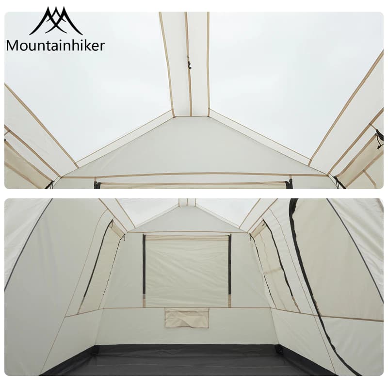Mountainhiker เต็นท์ครอบครัว เต็นท์อัตโนมัติ เต็นท์กันฝน โครงรองรับอลูมิเนียมยืดหด size L 4-6 คนนอน https://lnwchill.com