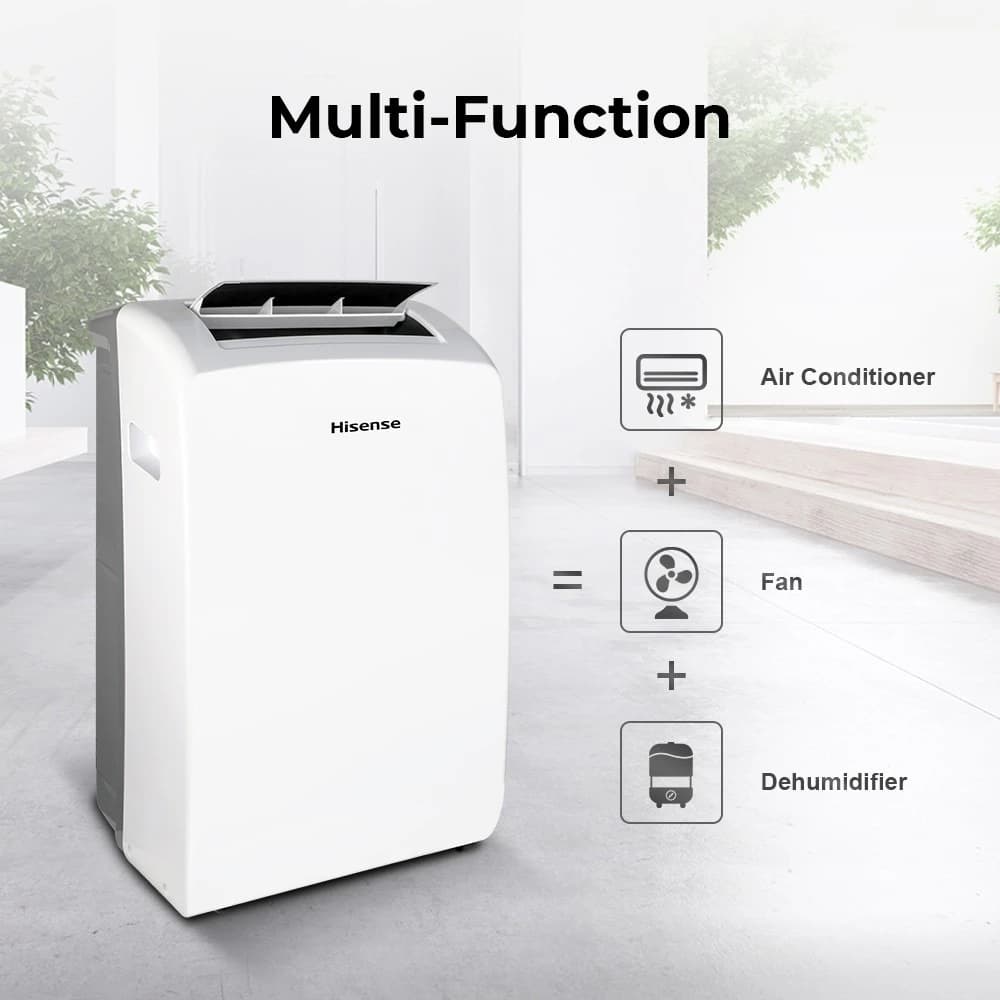 Hisense AP-12CR4RNXS00 แอร์เคลื่อนที่ 12000 BTU Portable Air Conditioner หน้าจอแสดงผล LED เย็นเร็ว ทำงานเงียบ แอร์ เครื่องปรับอากาศ https://lnwchill.com