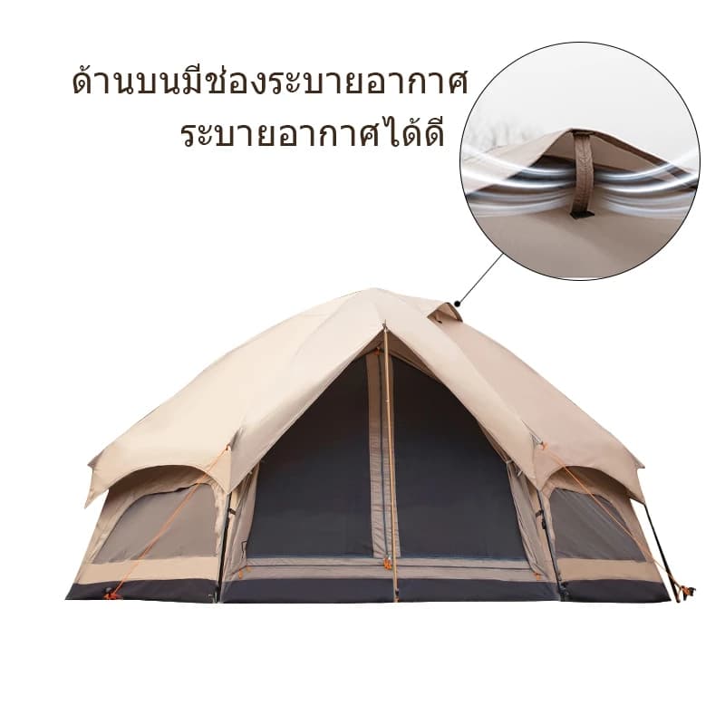 Mountainhiker เต็นท์ตั้งแคมป์ MG Hexagon Tent คนกันฝนและแดดเต็นท์เห็ด ของแท้ เห็ดสำหรับครอบครัว 6-8 https://lnwchill.com