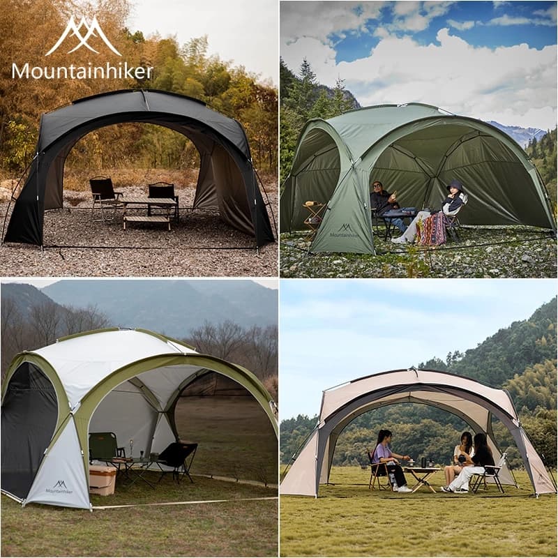 Mountainhiker เต้นท์สนาม พับเก็บได้ อัต กลางแจ้งป่า ป้องกันฝน ผ้าเคลือบสีเงินฟอร์ด Madfox Super UV ได้ 95% UPF50+ ขนาด 8-10 คน https://lnwchill.com