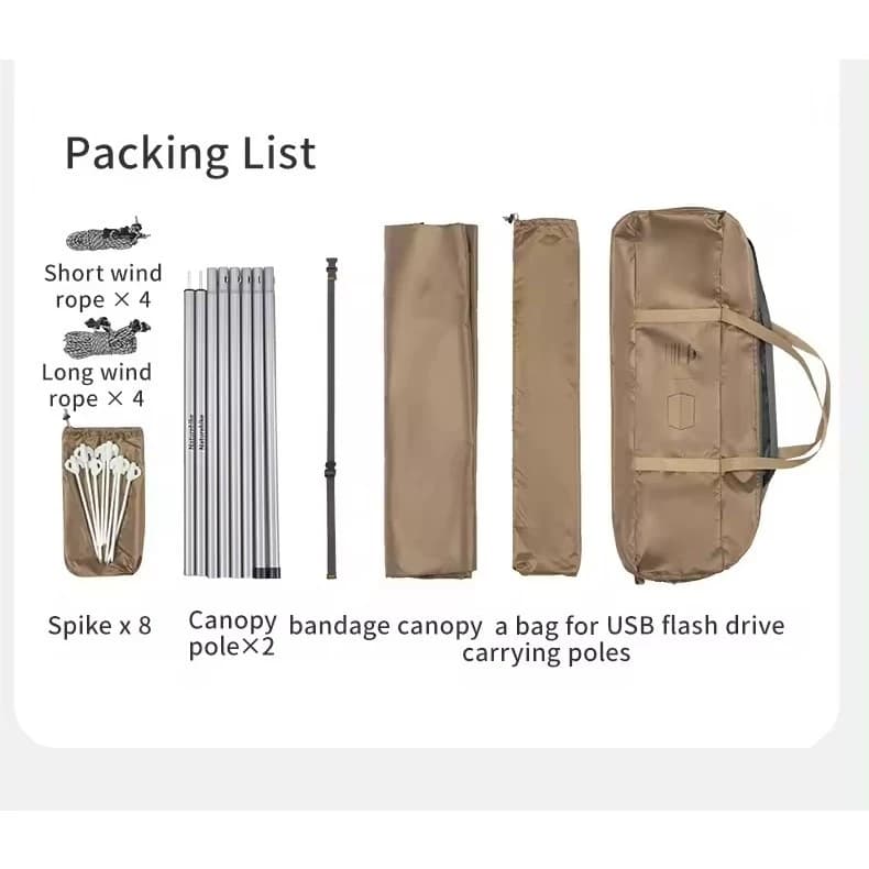 Naturehike อัลตราไวโอเลต Rain-proof สําหรับเต็นท์ชายหาดกลางแจ้งสําหรับ Camping Canopy Sun Shade Camping Canopy https://lnwchill.com