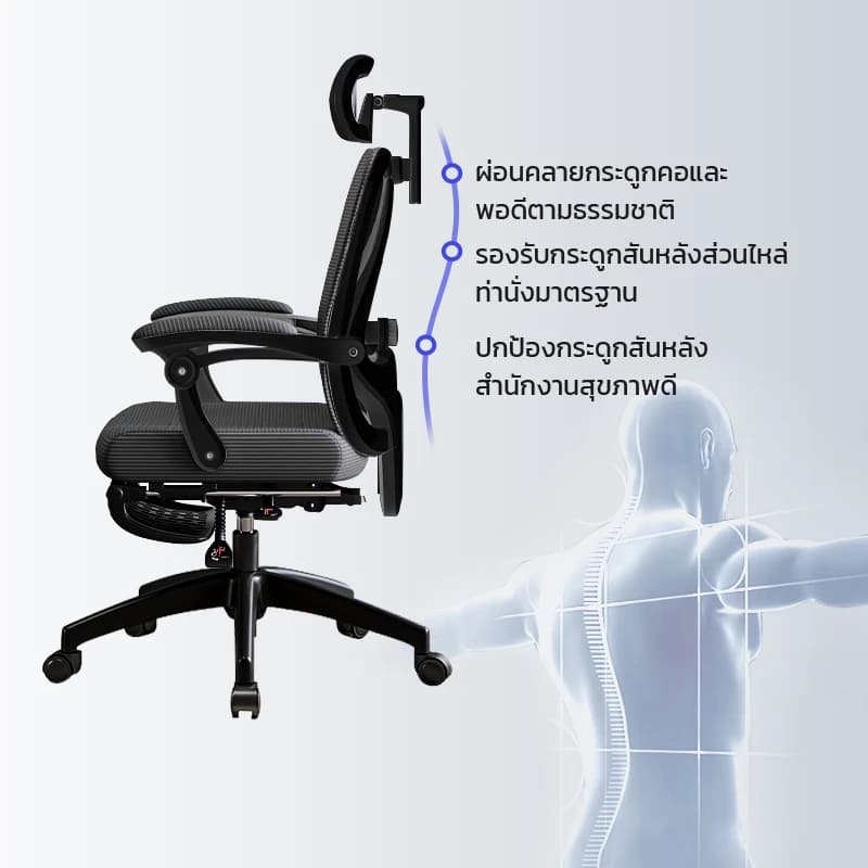 YISONG รุ่น W09 เก้าอี้ทํางาน เก้าอี้สีขาว เก้าอี้สีดำ  เก้าอี้เกมมิ่ง 155° เก้าอี้คอม Plus Size Office Chair เก้าอี้คอม เก้าอี้สํานักงาน เก้าอี้เกมมิ่ง ปรับเอนข้ามขา https://lnwchill.com