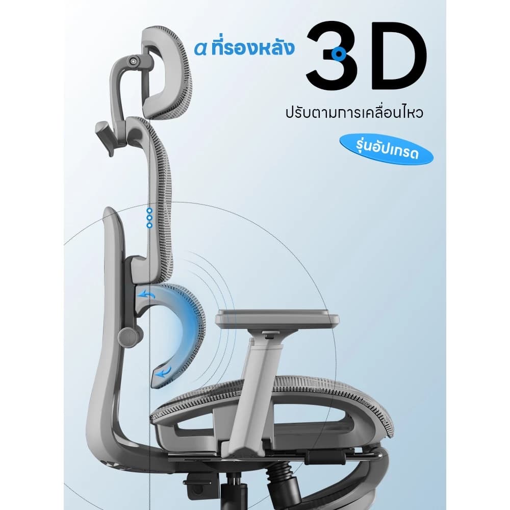 YISONG รุ่น LS900 เก้าอี้สีเงิน เก้าอี้สีขาว เก้าอี้ทํางาน เก้าอี้เกมมิ่ง เก้าอี้คอม ergonomic chair เก้าอี้ทำงานเพื่อสุขภาพ https://lnwchill.com