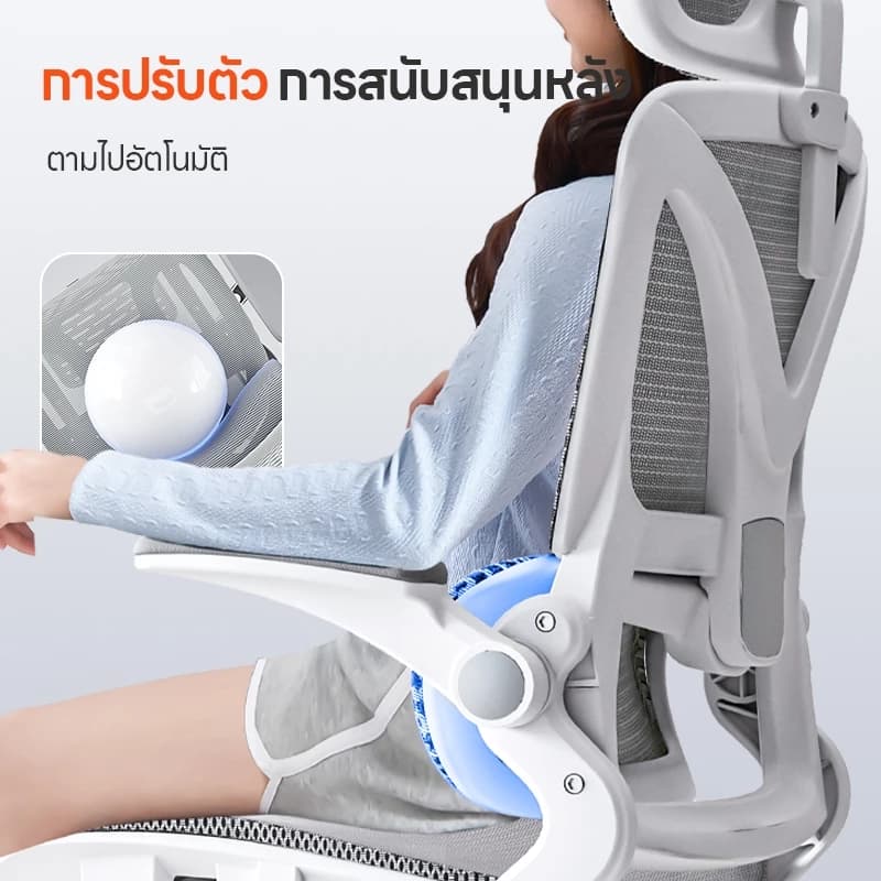 YISONG รุ่น W257 เก้าอี้สีขาว เก้าอี้สีเทา FROZEN ICE Mesh เก้าอี้เพื่อสุขภาพ มีพนักพิง เจ้าแรกในไทย นั่งแล้วไม่ร้อนหลัง เหมาะกับคนตัวเล็ก นั่งได้ สบายหลัง https://lnwchill.com