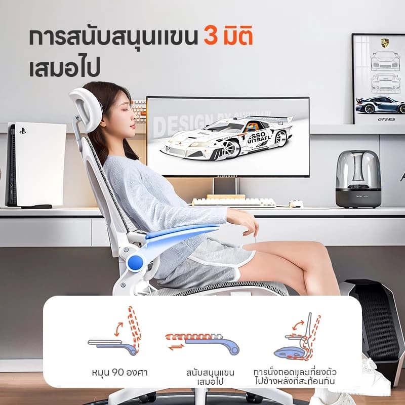 YISONG รุ่น W257 เก้าอี้สีขาว เก้าอี้สีเทา FROZEN ICE Mesh เก้าอี้เพื่อสุขภาพ มีพนักพิง เจ้าแรกในไทย นั่งแล้วไม่ร้อนหลัง เหมาะกับคนตัวเล็ก นั่งได้ สบายหลัง https://lnwchill.com