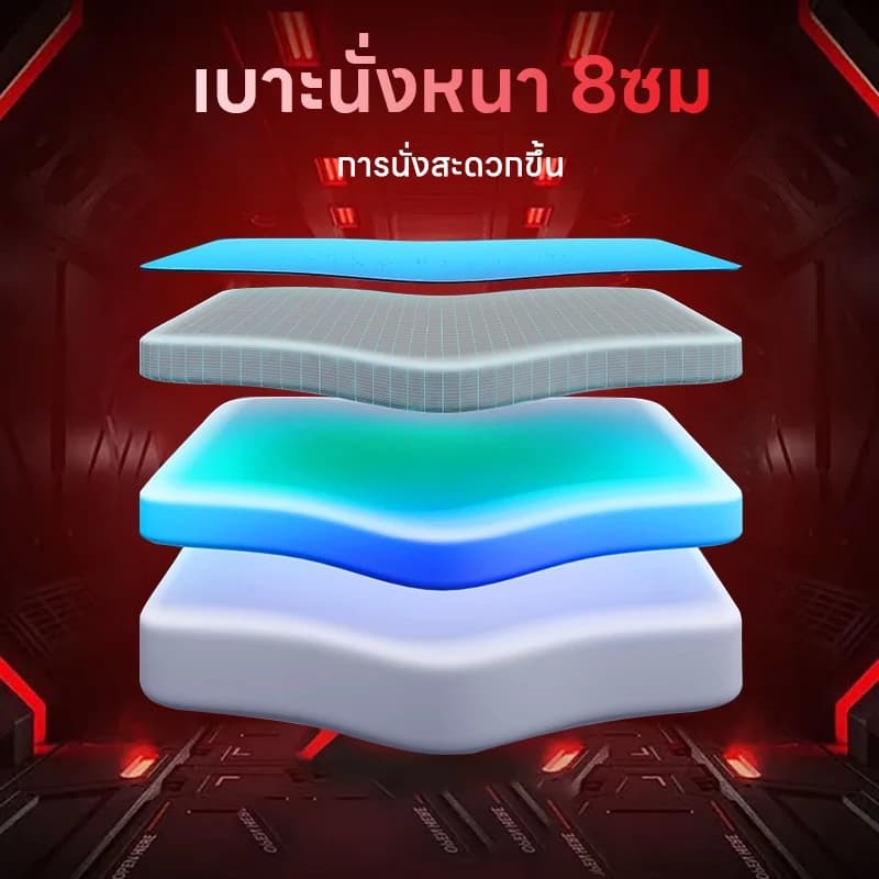 YISONG เก้าอี้เกมมิ่ง เก้าอี้สีขาว เก้าอี้สีเทา พร้อมหมอนรองศีรษะและรองรับหลัง เบาะหนังหนา เอนพิงได้ 170 องศา F19 https://lnwchill.com