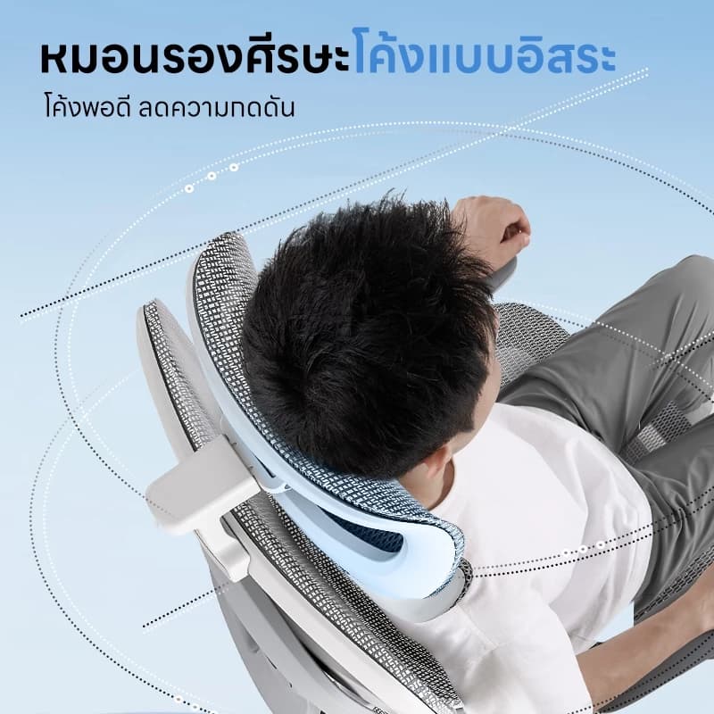 Yisong รุ่น X365 เก้าอี้สีขาว เก้าอี้สีเทา เก้าอี้ทํางาน เก้าอี้เกม เก้าอี้เกมมิ่ง Ergonomic chair ตาข่ายเย็นพิเศษ ที่วางแขนอัปเกรด 7D มีการปรับรับสรีระช่วงเอว https://lnwchill.com