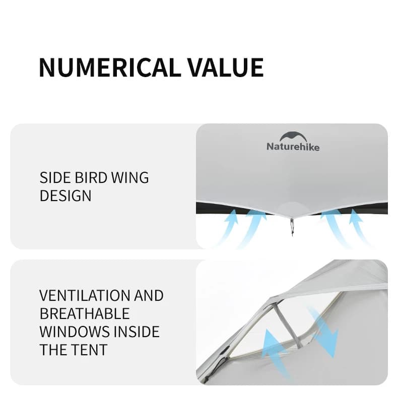 Naturehike Cloud up series เต็นท์ UL Double Layer 1-2 คนเต็นท์แคมป์ปิ้งแบบพกพา Ultralight กันน้ํา Backpacking Camping เต็นท์ https://lnwchill.com