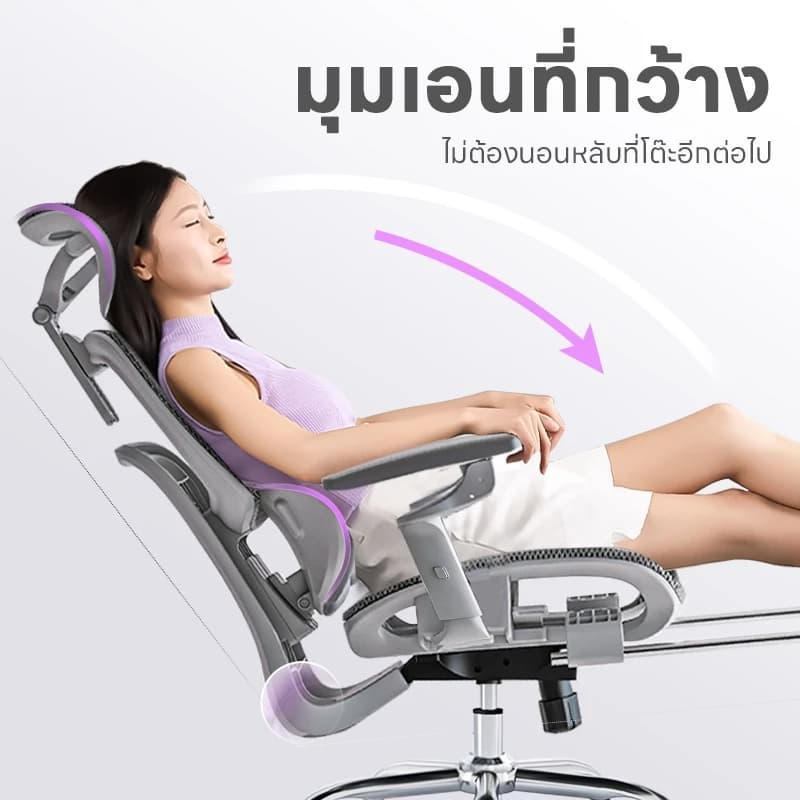 YISONG รุ่น X360 เก้าอี้สีขาว เก้าอี้สีเทา เก้าอี้ทํางาน เก้าอี้เกมมิ่ง ปรับเอนได้ Ergonomic chair 7D อัพเกรดที่วางแขน พื้นผิวตาข่ายไหมเย็นพิเศษที่พัฒนาใหม่ https://lnwchill.com