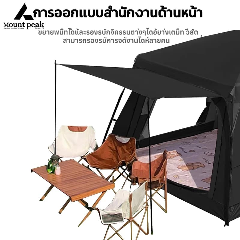 Mountainhiker เต็นท์ครอบครัว เต็นท์ขนาดใหญ่ เต็นท์สนาม 2ห้องนอน2โถง จุได้ 10-12 คน การออกแบบเต็นท์สองชั้น พร้อมส่ง⚡️ https://lnwchill.com