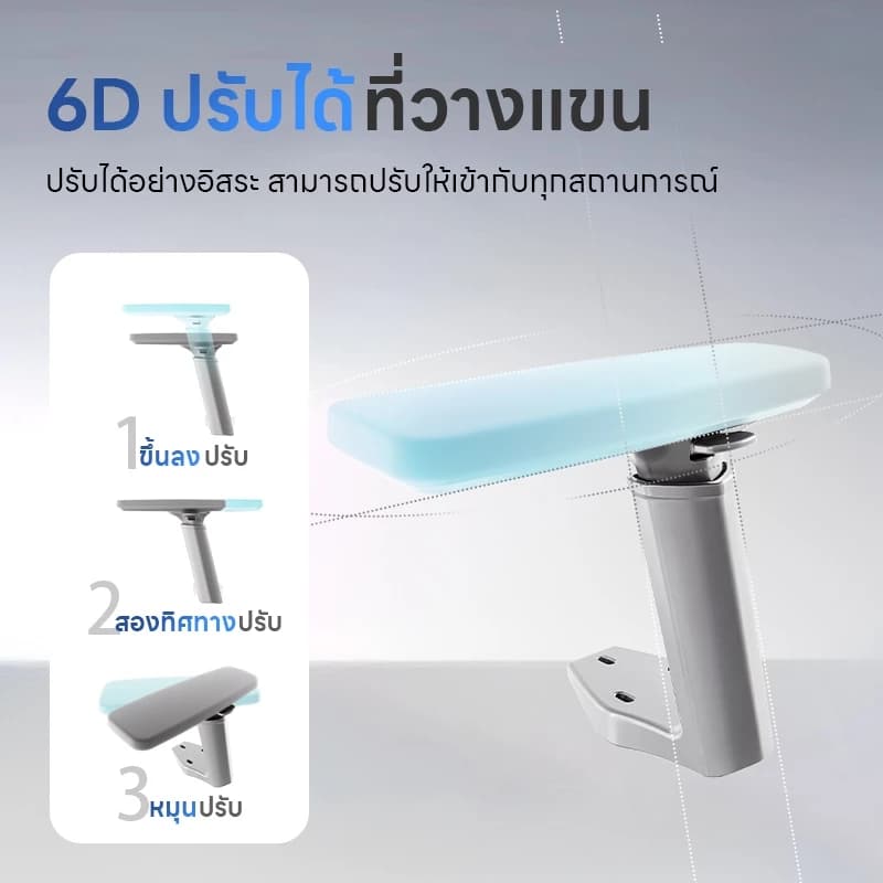 YISONG รุ่น LS900 เก้าอี้สีเงิน เก้าอี้สีขาว เก้าอี้ทํางาน เก้าอี้เกมมิ่ง เก้าอี้คอม ergonomic chair เก้าอี้ทำงานเพื่อสุขภาพ https://lnwchill.com