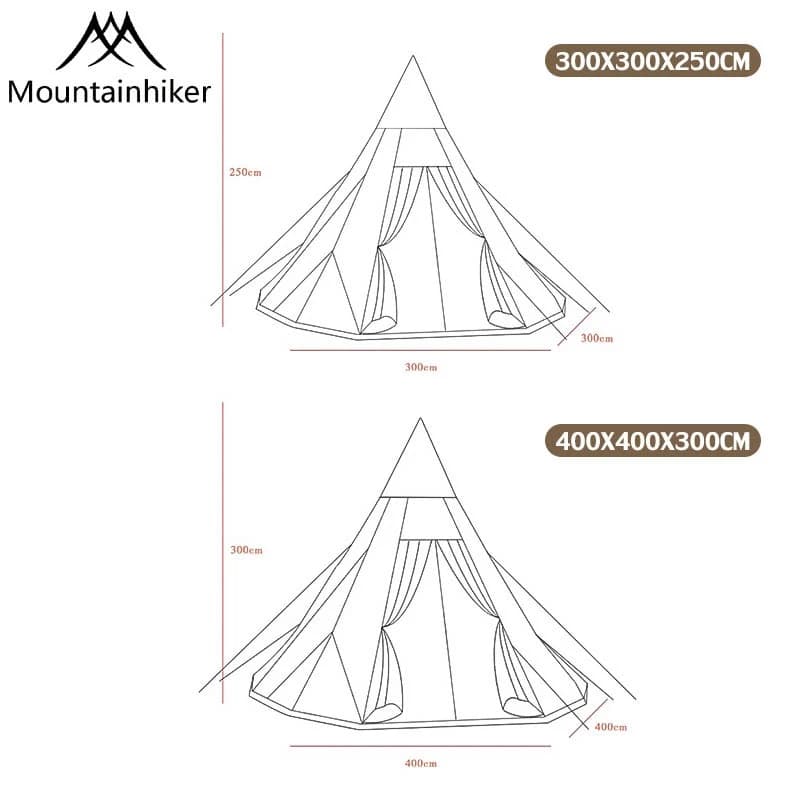 Mountainhiker เต็นท์กระโจม เต็นท์กระดิ่ง ผ้าคอตตอน กันน้ำ แห้งไว ระบายอากาศดี https://lnwchill.com