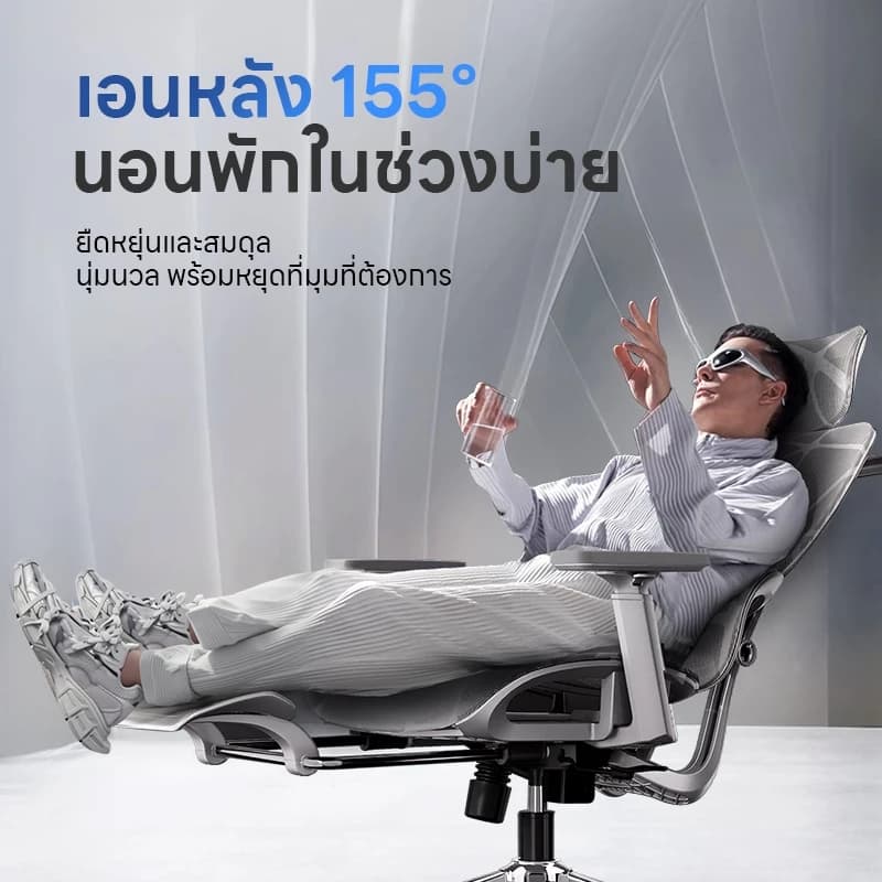 YISONG รุ่น LS900 เก้าอี้สีเงิน เก้าอี้สีขาว เก้าอี้ทํางาน เก้าอี้เกมมิ่ง เก้าอี้คอม ergonomic chair เก้าอี้ทำงานเพื่อสุขภาพ https://lnwchill.com