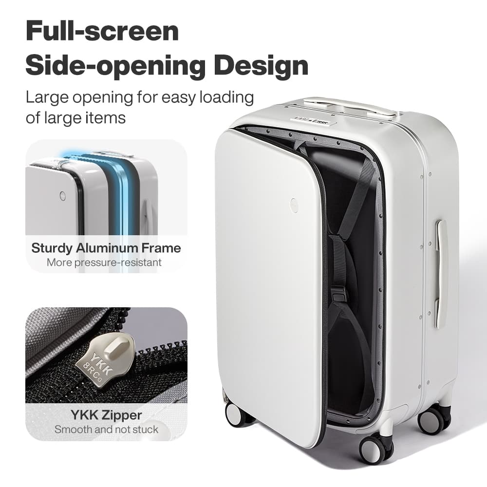 Mixi รุ่น M9291 กระเป๋าเดินทาง PC Hard Shell กรอบอลูมิเนียม เปิดข้าง ดีไซน์ทันสมัย ทนทาน จุของได้เยอะ https://lnwchill.com