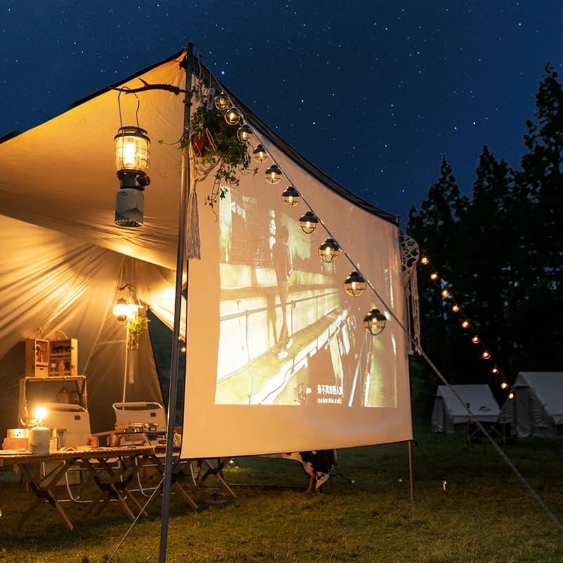 Naturehike Outdoor Camping Glamping UPF 50+ Cloud Desk Twin Tower Shelter เปิด Air Cinema กันสาด Canopy https://lnwchill.com