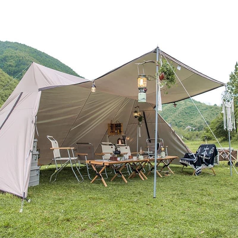Naturehike Outdoor Camping Glamping UPF 50+ Cloud Desk Twin Tower Shelter เปิด Air Cinema กันสาด Canopy https://lnwchill.com