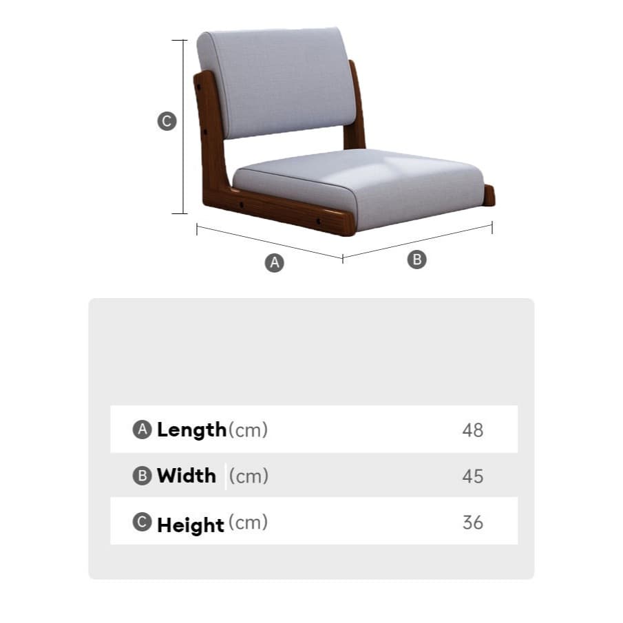 เบาะนั่งสมาธิ ZenComfort รุ่น Zaisu-01 เก้าอี้ญี่ปุ่นนั่งพื้น โครงไม้เนื้อแข็ง หุ้มเบาะผ้าเทค ดีไซน์มินิมอล รองรับสรีระ เพื่อการพักผ่อนสไตล์ญี่ปุ่น https://lnwchill.com