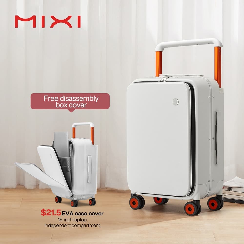 Mixi รุ่น M9275 กระเป๋าเดินทางกรอบอลูมิเนียม 20 และ 24 นิ้ว แบบเปิดหน้าพร้อมคันชักกว้าง ใช้งานสะดวก https://lnwchill.com