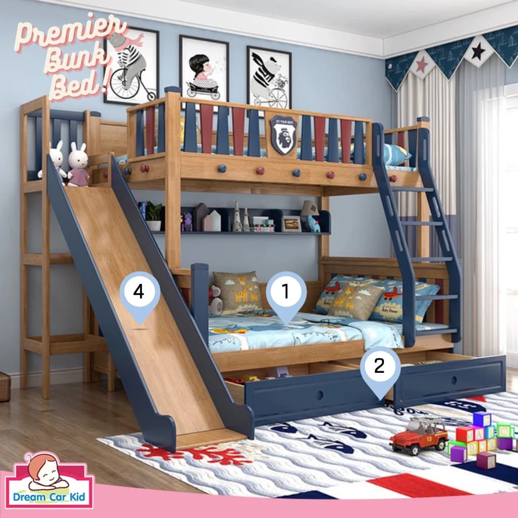 เตียง 2 ชั้น Premier สีไม้ ขนาด 4 ฟุต https://lnwchill.com