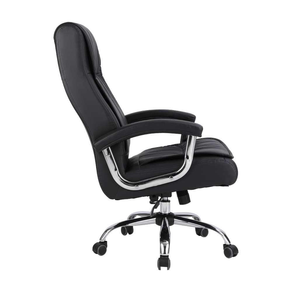 INDEX LIVING MALL เก้าอี้ผู้บริหาร เก้าอี้เบาะหนัง  Ergonomic เก้าอี้สำนักงานพนักพิงสูง รุ่น แจ็คสัน - สีดำ เก้าอี้สีดำ รองรับน้ำหนักได้ถึง 120 กก. https://lnwchill.com