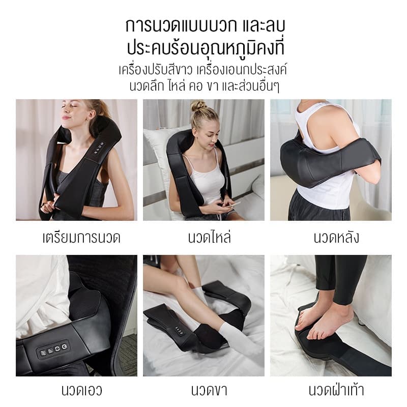 XUTI เครื่องนวดไหล่ไฟฟ้า อเนกประสงค์ Massager of neck kneading รับประกัน2ปี https://lnwchill.com