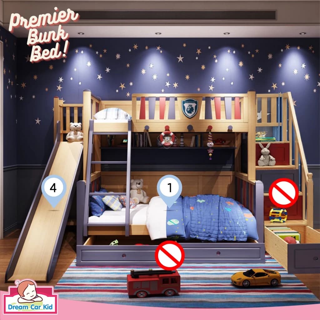 เตียง 2 ชั้น Premier สีไม้ ขนาด 4 ฟุต https://lnwchill.com