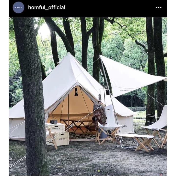 Homful Bell Yart Tent เต็นท์กระโจม ผ้าTC Cotton (มีราคาส่ง) รับประกัน1ปี มีให้เลือก 3 ขนาด https://lnwchill.com