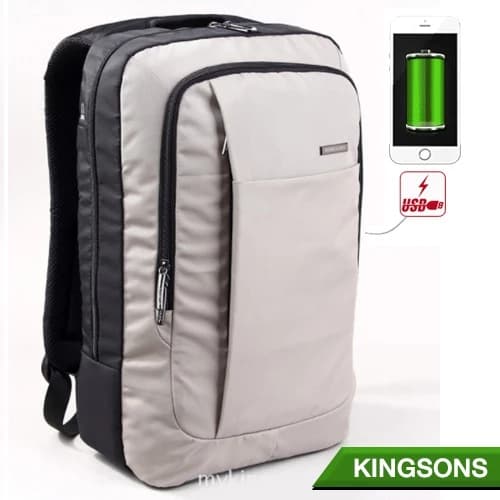 Kingsons NB02 แบรนด์ กระเป๋าโน๊ตบุ๊คพกพา เกรดคุณภาพ AAA พรีเมี่ยม ขนาด 12 L กระเป๋าคอมพิวเตอร์พกพา กระเป๋าUSB