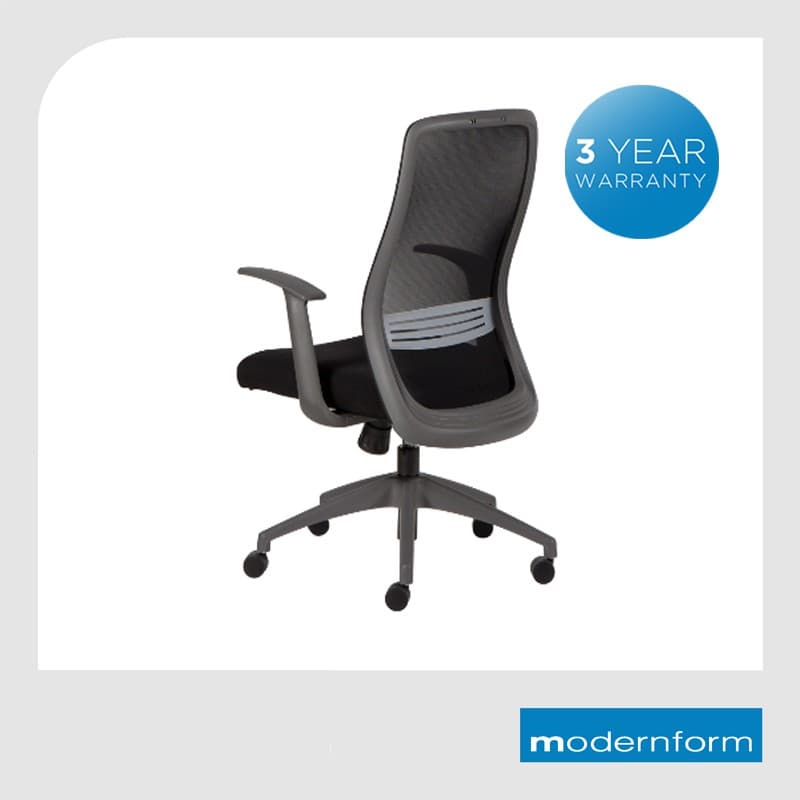 Modernform เก้าอี้สำนักงาน รุ่น ERA S ระบายอากาศดีเยี่ยม พนักพิงกลาง สีดำ เก้าอี้สีดำ https://lnwchill.com