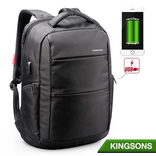 Kingsons NB05 กระเป๋าโน๊ตบุ๊คพกพา เกรดคุณภาพ พรีเมี่ยม กระเป๋าคอมพิวเตอร์ กระเป๋าเป้พกพา กระเป๋าใส่คอม laptop Macbook