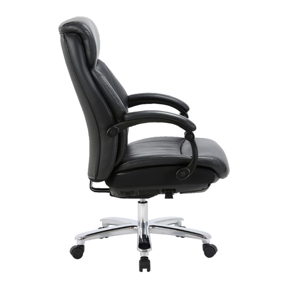 INDEX LIVING MALL เก้าอี้สำนักงานพนักพิงสูง เก้าอี้ผู้บริหาร เก้าอี้เบาะหนัง รุ่น เกลน - สีดำ เก้าอี้สีดำ รองรับน้ำหนักสูงสุด 125 กิโลกรัม https://lnwchill.com