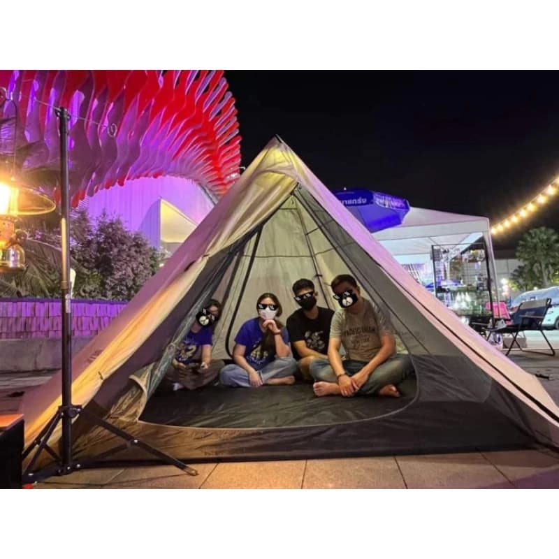 เต็นท์ K2 Indians 5 เต็นท์สนาม พักแรม เต็นท์แคมป์ปิ้ง เต็นท์กระโจมกันน้ำกันฝน สำหรับ5คน เสาโครงทรง A (ไม่มีเสากลาง)(TJT) https://lnwchill.com