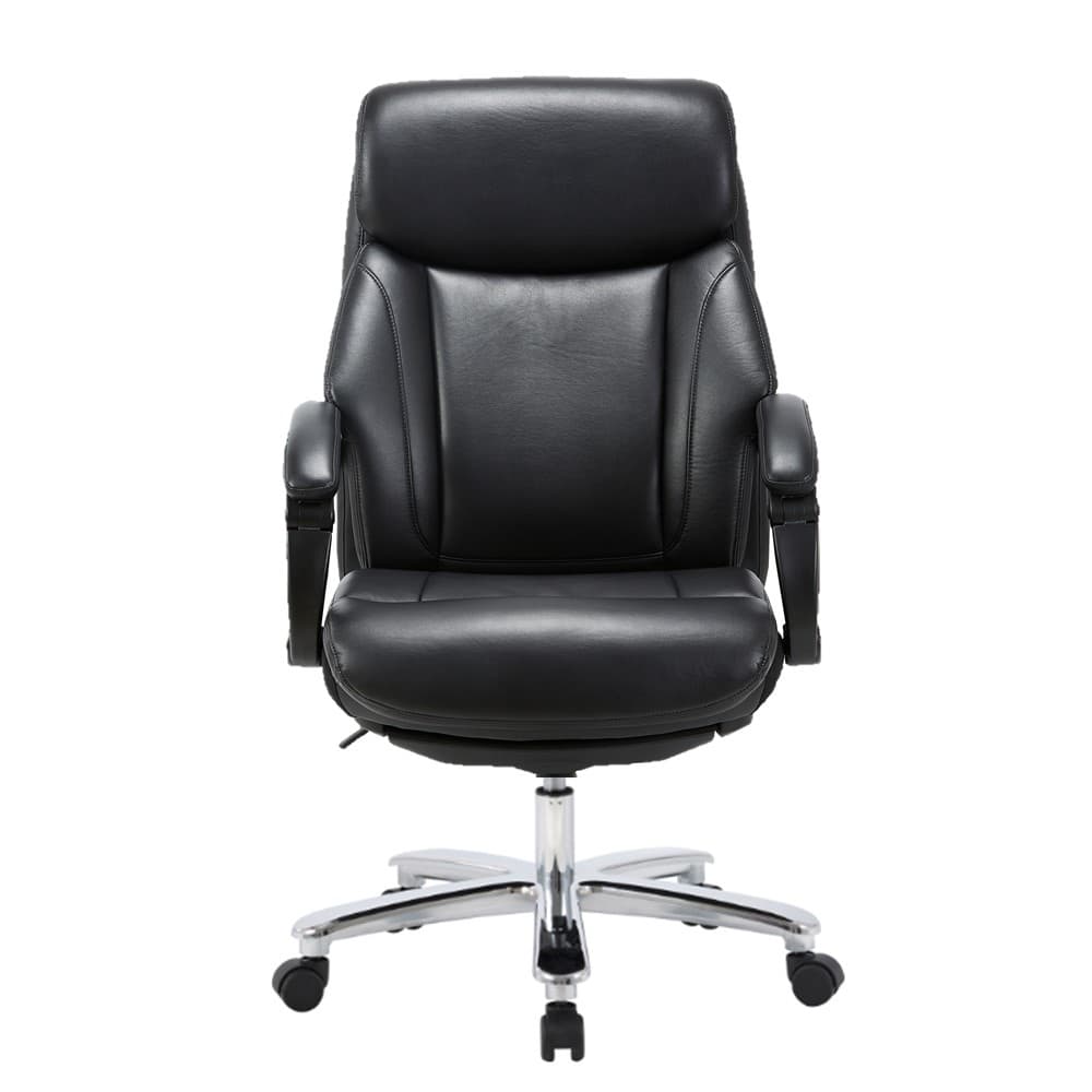 INDEX LIVING MALL เก้าอี้สำนักงานพนักพิงสูง เก้าอี้ผู้บริหาร เก้าอี้เบาะหนัง รุ่น เกลน - สีดำ เก้าอี้สีดำ รองรับน้ำหนักสูงสุด 125 กิโลกรัม https://lnwchill.com