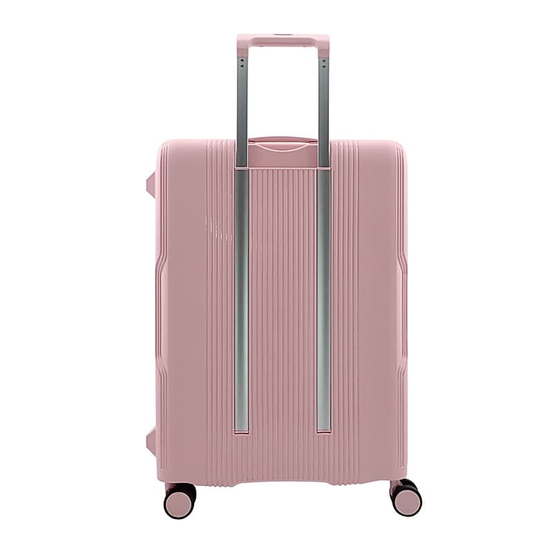 CAGGIONI รุ่น C22011 กระเป๋าเดินทางแบบโครง สีชมพู ดีไซน์ทรงเหลี่ยม บรรจุสัมภาระง่าย เพิ่มความจุ แข็งแรงทนทานด้วยวัสดุ โพลีพร็อพไพลีน (PP) https://lnwchill.com