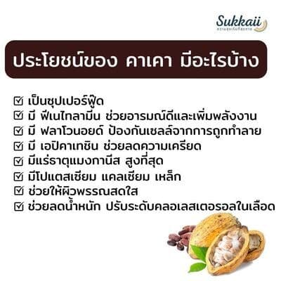 sukkaii รุ่น ผงคาเคา เกรดพรีเมี่ยม ขนาด 70g สุดยอดสารต้านอนุมูลอิสระเพื่อสุขภาพที่ดีในทุกวัน https://lnwchill.com