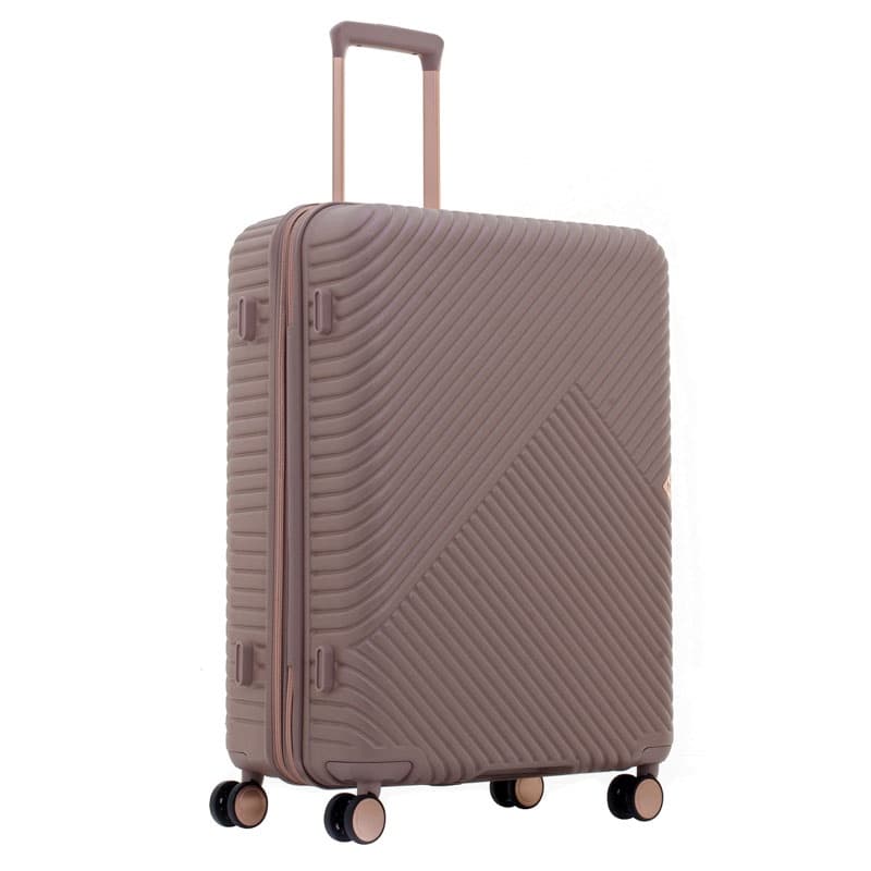 CAGGIONI รุ่น Radius C18123 กระเป๋าเดินทาง โพลีคาร์บอเนต สีโรสโกลด์ ซิปขยายได้ ล้อลาก 360 องศา โครงสร้างเบาพิเศษ ดีไซน์ทันสมัย https://lnwchill.com